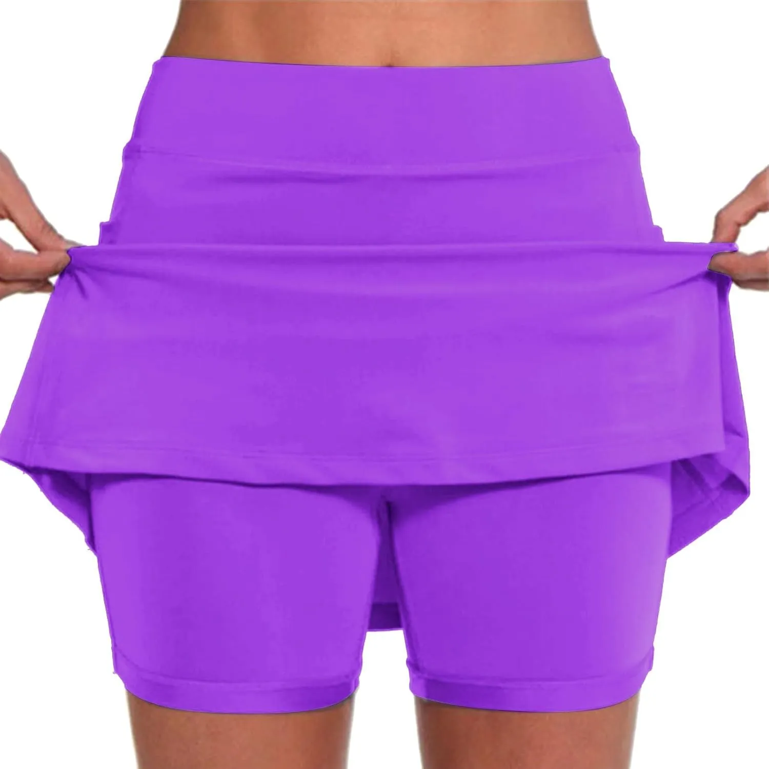 aihihe Tennis Skirts for Women with Shorts Pleated Black Cotton Pleated Skirt for Women Bike Shorts Women Cotton