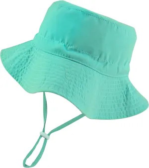 Baby Boys Girls Sun Hat Wide Brim Toddler Sun Hat UPF 50  Infant Sun Hat Summer Beach Baby Hats Bucket Hat Aqua 2-4T