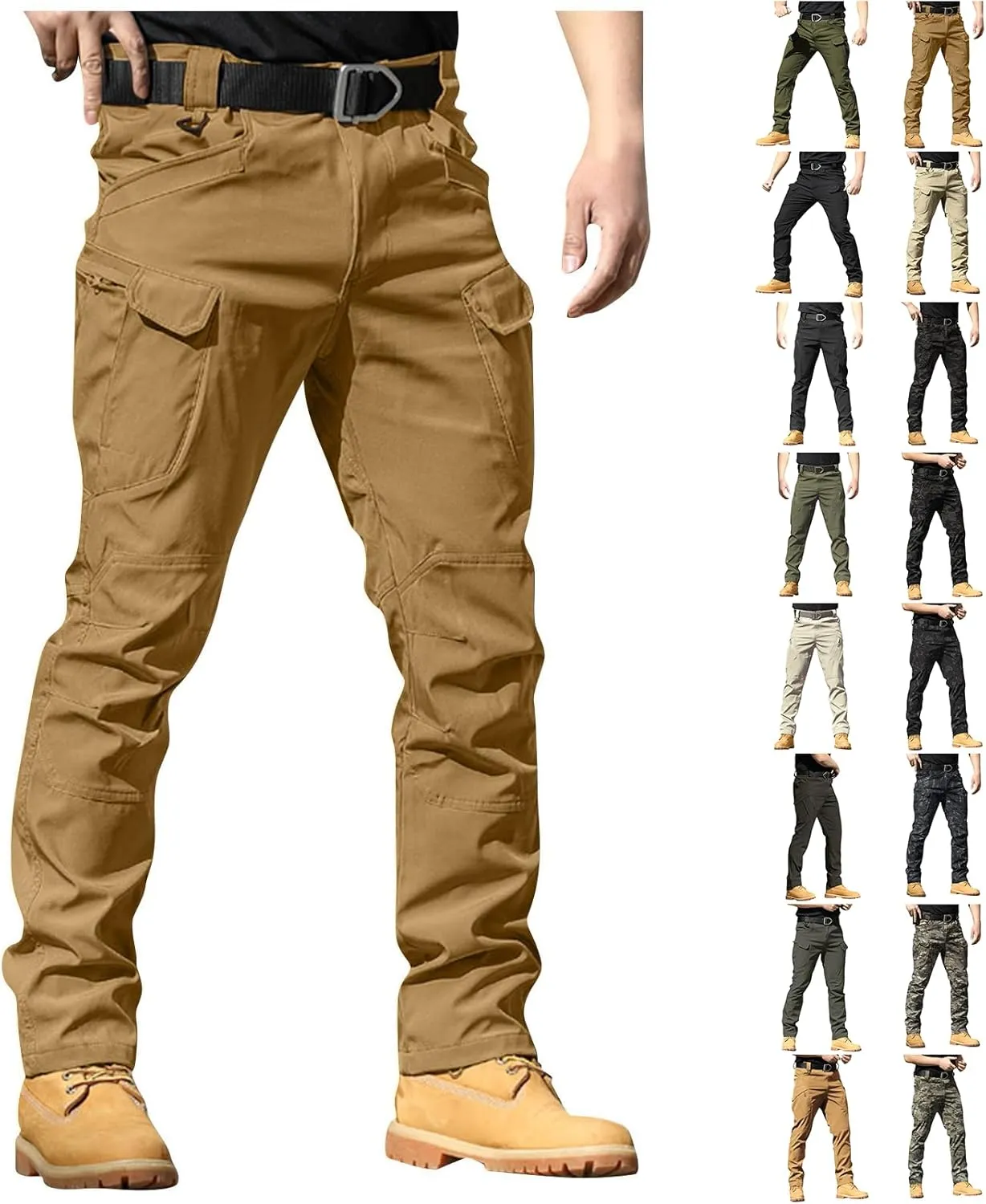 Baggy Cargo Pants Men Stretchy Flex Camo Tactical Waterproof Pants Lightweight Mencomfy Cargo Pants Multi Pockets