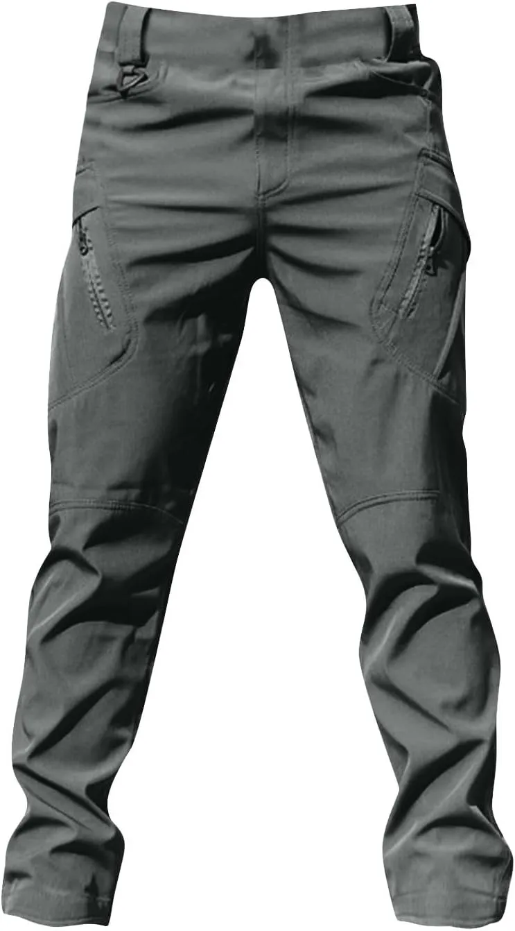 Baggy Pants Men Y2K Tactic Hiking Water Resistant Ripstop Mencomfy Cargo Pants Multi Pockets Lightweight Trousers