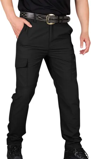 Baggy Pants Men Y2K Tactic Hiking Water Resistant Ripstop Mencomfy Cargo Pants Multi Pockets Lightweight Trousers