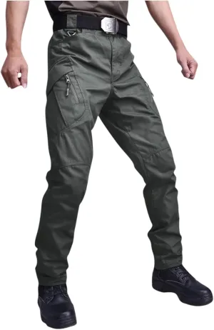 Baggy Pants Men Y2K Tactic Hiking Water Resistant Ripstop Mencomfy Cargo Pants Multi Pockets Lightweight Trousers