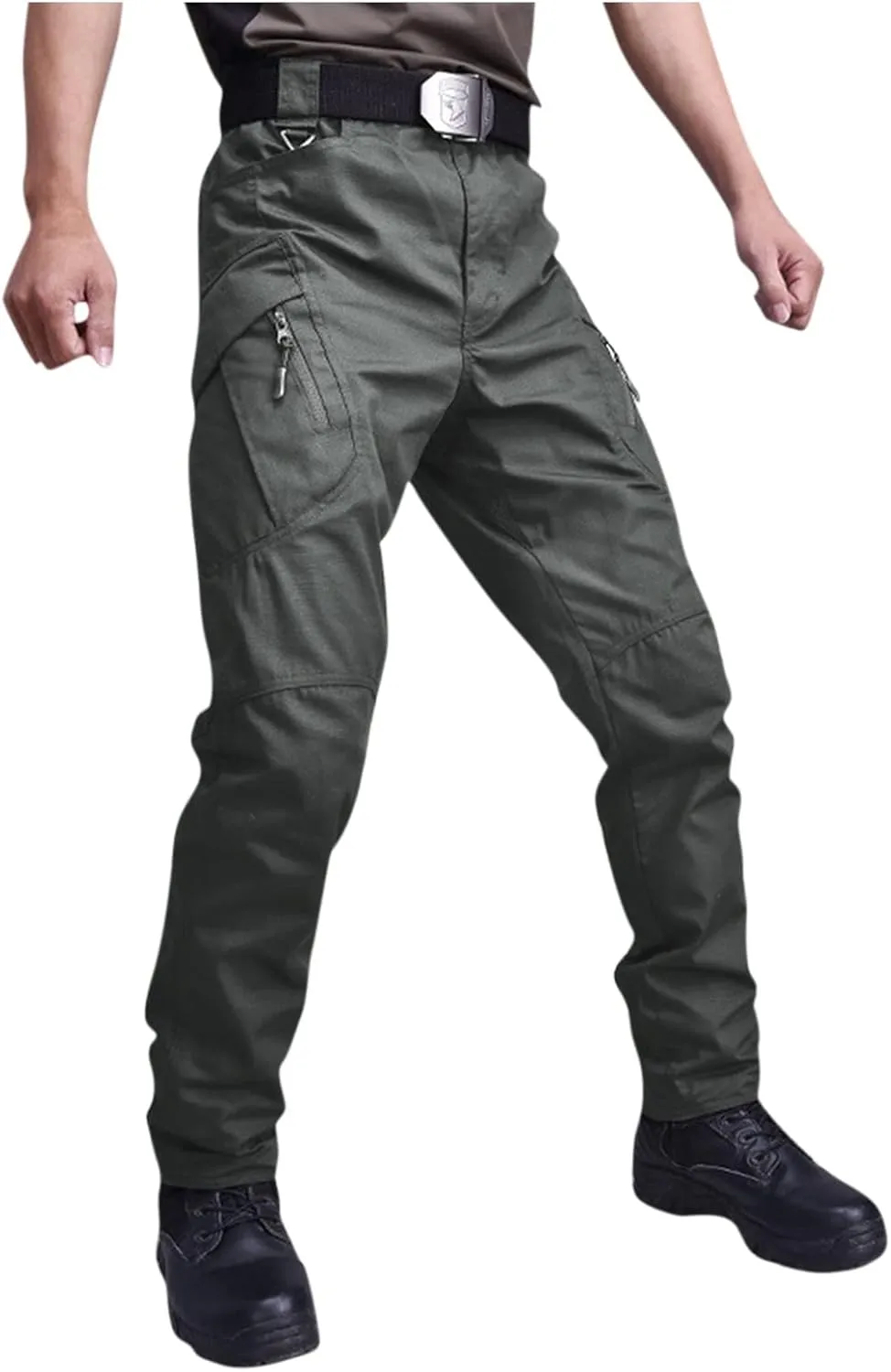 Baggy Pants Men Y2K Tactic Hiking Water Resistant Ripstop Mencomfy Cargo Pants Multi Pockets Lightweight Trousers