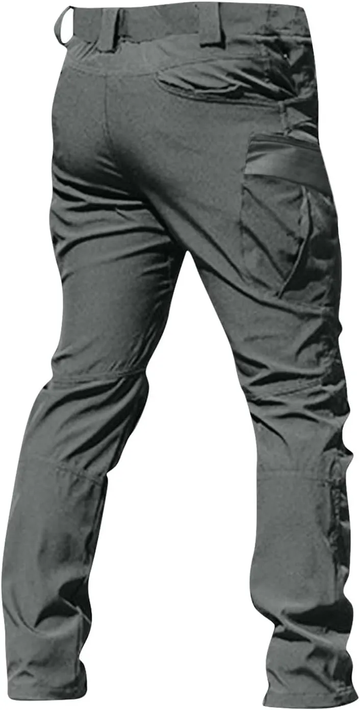 Baggy Pants Men Y2K Tactic Hiking Water Resistant Ripstop Mencomfy Cargo Pants Multi Pockets Lightweight Trousers