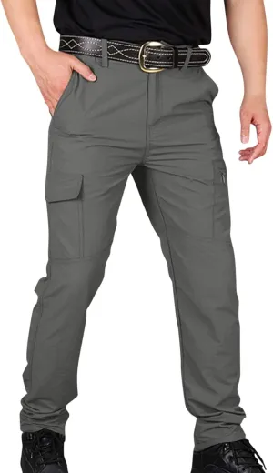 Baggy Pants Men Y2K Tactic Hiking Water Resistant Ripstop Mencomfy Cargo Pants Multi Pockets Lightweight Trousers