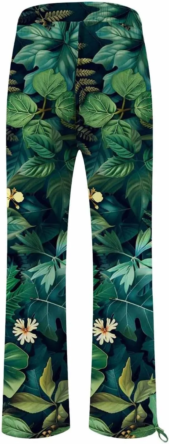 Boho Pants for Women Linen Palazzo Pants 2025 Summer High Waisted Boho Wide Leg Lounge Pant Trousers with Pocket