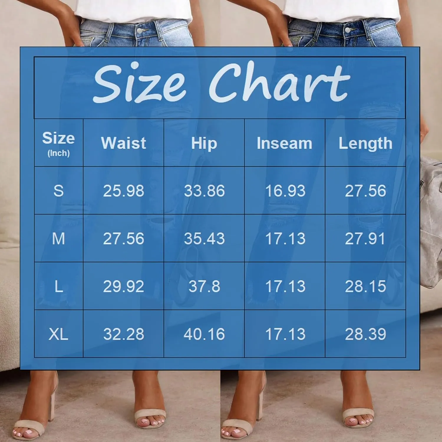 Capri Jeans for Women High Waisted Raw Hem Summer Ripped Skinny Stretch Denim Distressed Capri Jeggings with Pockets