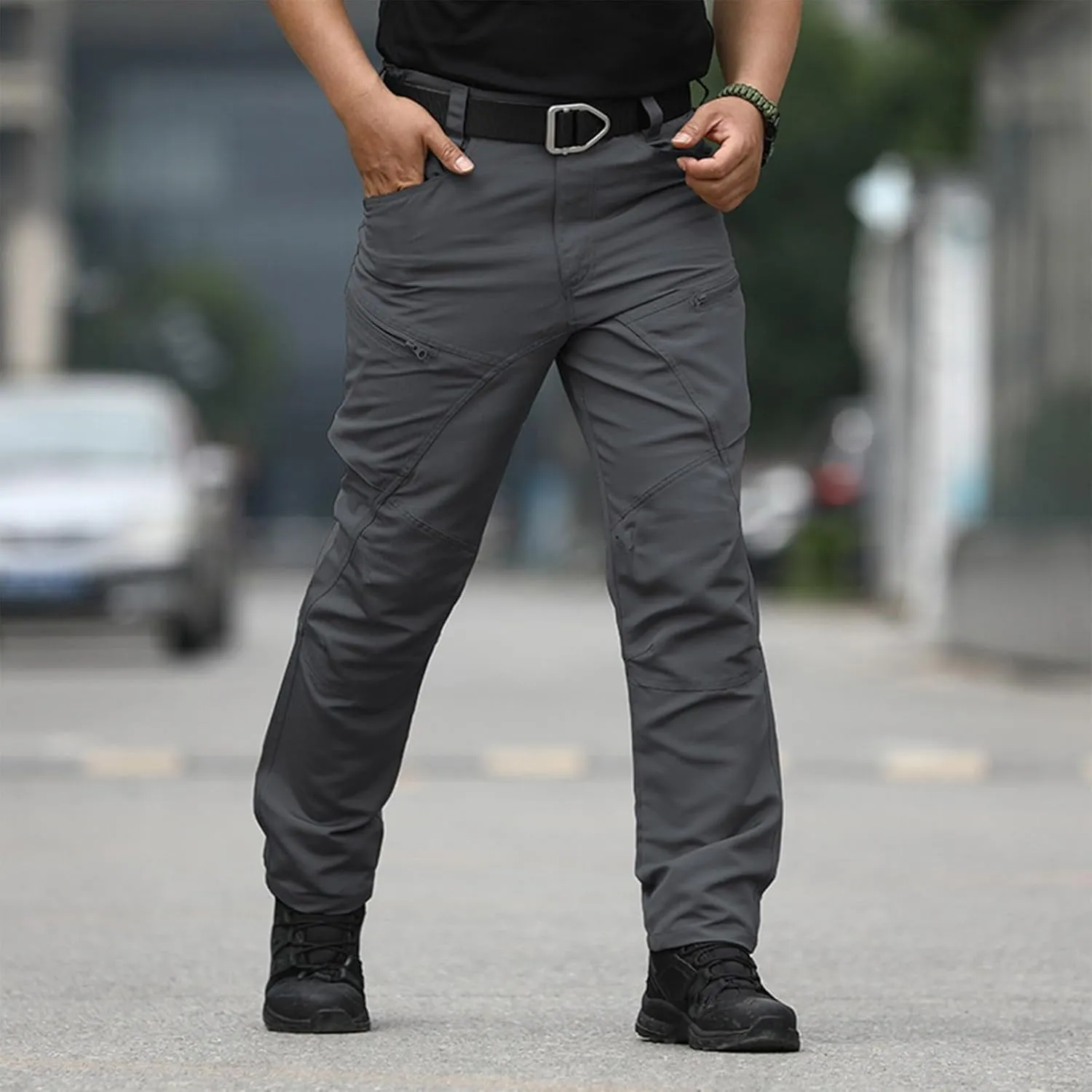 Cargo Pants for Men Slim Fit Lightweight Flex Camo Tactical Pants with Multi Pockets Relaxed Fit Hiking Work Pants