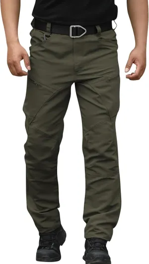 Cargo Pants for Men Slim Fit Lightweight Flex Camo Tactical Pants with Multi Pockets Relaxed Fit Hiking Work Pants