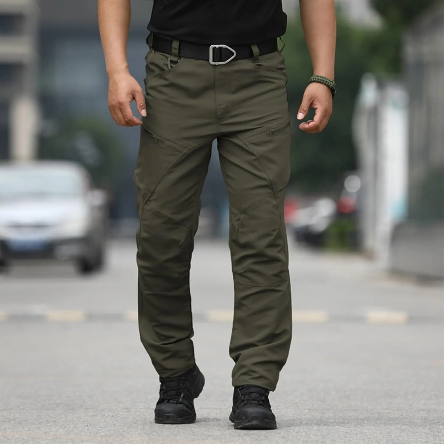 Cargo Pants for Men Slim Fit Lightweight Flex Camo Tactical Pants with Multi Pockets Relaxed Fit Hiking Work Pants