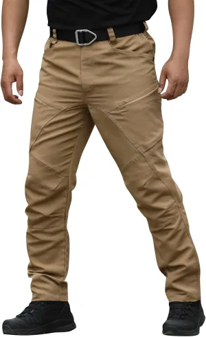 Cargo Pants for Men Slim Fit Lightweight Flex Camo Tactical Pants with Multi Pockets Relaxed Fit Hiking Work Pants