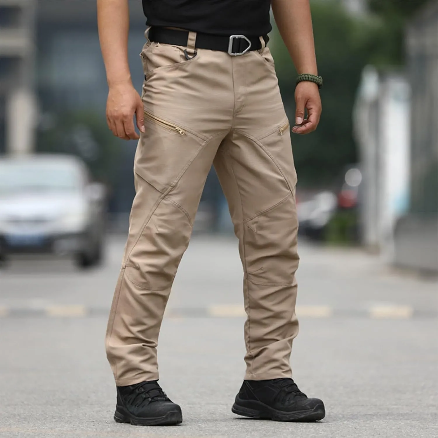 Cargo Pants for Men Slim Fit Lightweight Flex Camo Tactical Pants with Multi Pockets Relaxed Fit Hiking Work Pants