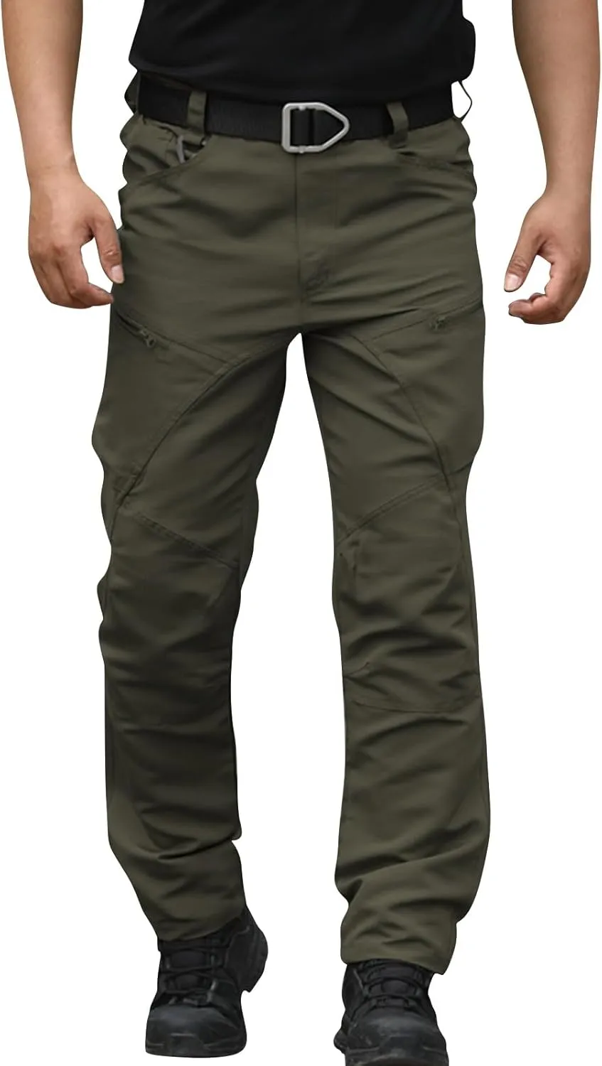 Cargo Pants for Men Slim Fit Lightweight Flex Camo Tactical Pants with Multi Pockets Relaxed Fit Hiking Work Pants