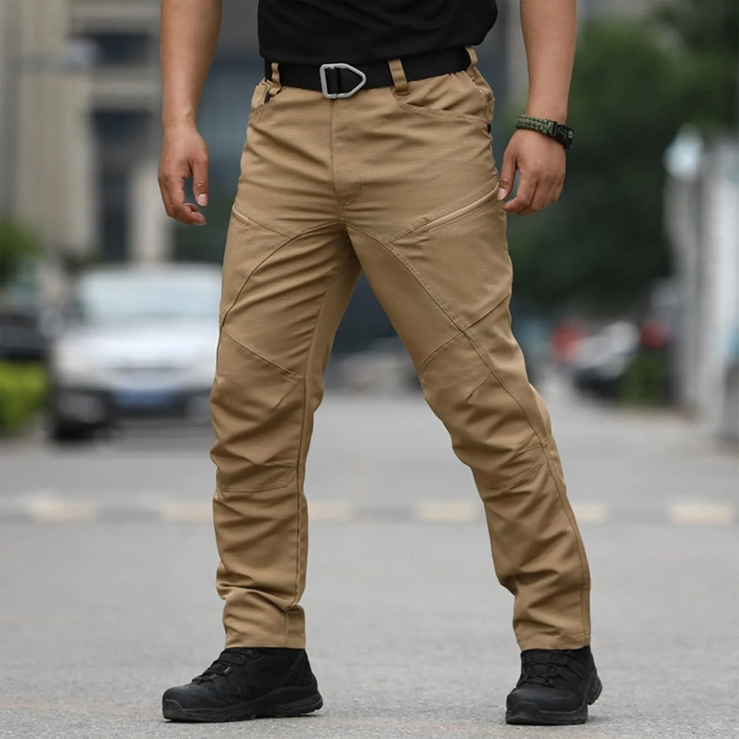 Cargo Pants for Men Slim Fit Lightweight Flex Camo Tactical Pants with Multi Pockets Relaxed Fit Hiking Work Pants
