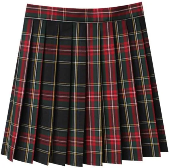 Casual Pleated Skirts for Women High Rise Vintage Cosplay Skirts Outfits 3 Piece Asymmetrical Mini Short Skirt