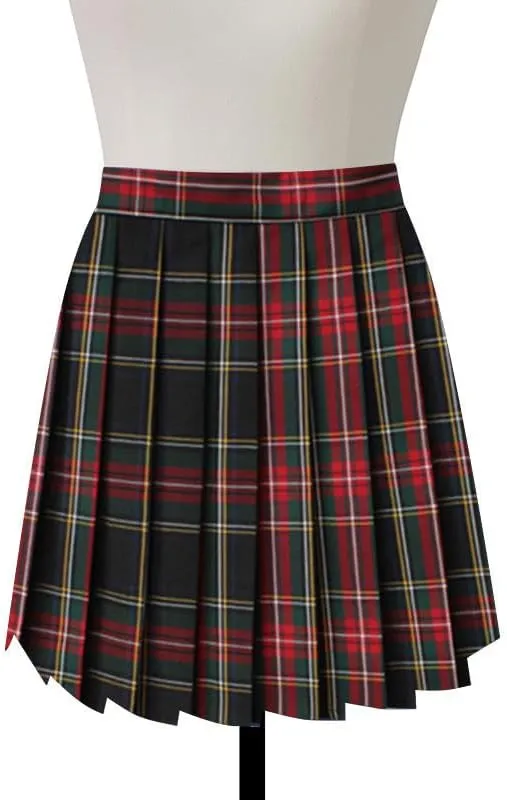 Casual Pleated Skirts for Women High Rise Vintage Cosplay Skirts Outfits 3 Piece Asymmetrical Mini Short Skirt