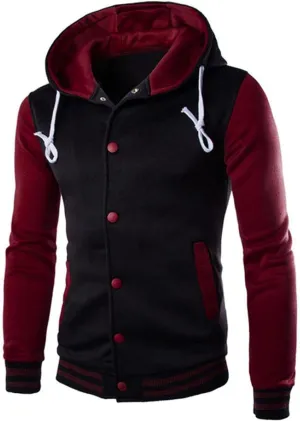 DuDubaby Men Tops Plus Size Casual Loose Hooded Long Sleeve Padded Sweatshirt Pullover Big Pockets