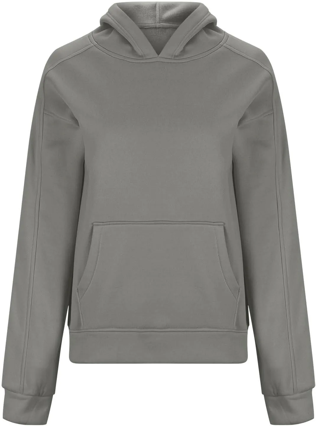 HGps8w Fleece Hoodies for Women Pullover Cropped Sweatshirts Long Sleeve Fall Winter Loose Casual Hooded Tops with Pocket