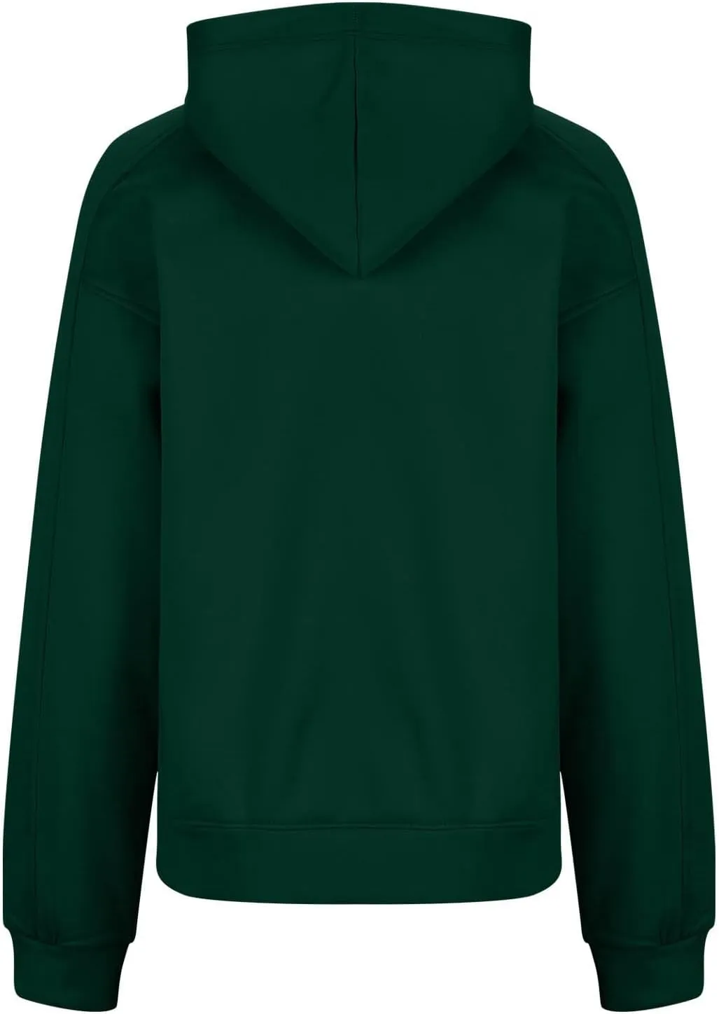 HGps8w Fleece Hoodies for Women Pullover Cropped Sweatshirts Long Sleeve Fall Winter Loose Casual Hooded Tops with Pocket