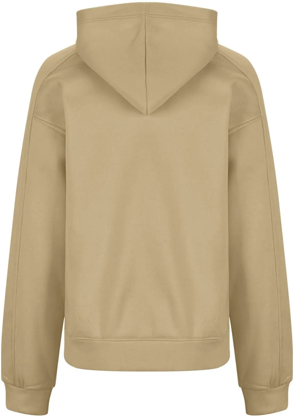 HGps8w Fleece Hoodies for Women Pullover Cropped Sweatshirts Long Sleeve Fall Winter Loose Casual Hooded Tops with Pocket