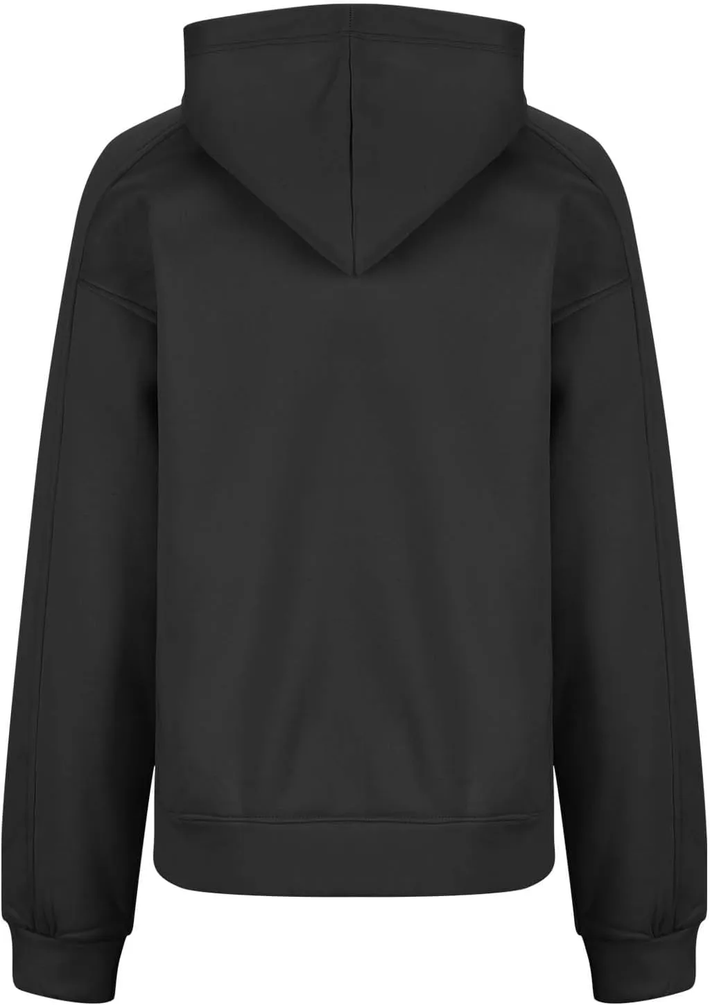 HGps8w Fleece Hoodies for Women Pullover Cropped Sweatshirts Long Sleeve Fall Winter Loose Casual Hooded Tops with Pocket