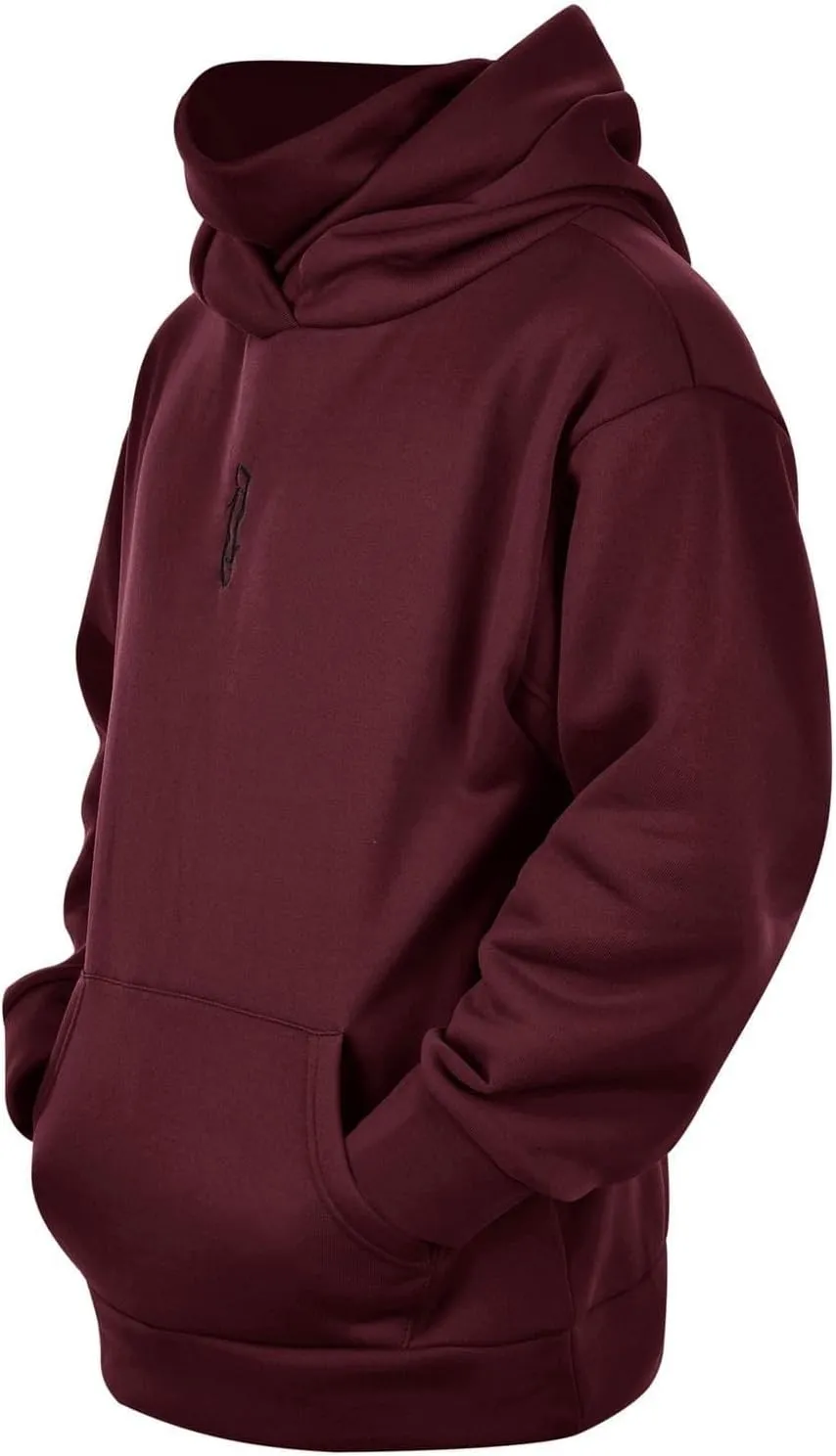 Hoodies for Men Turtleneck Cowl Hoodie Casual Pullover Fall Winter Loose Fit Tops with Embroidery