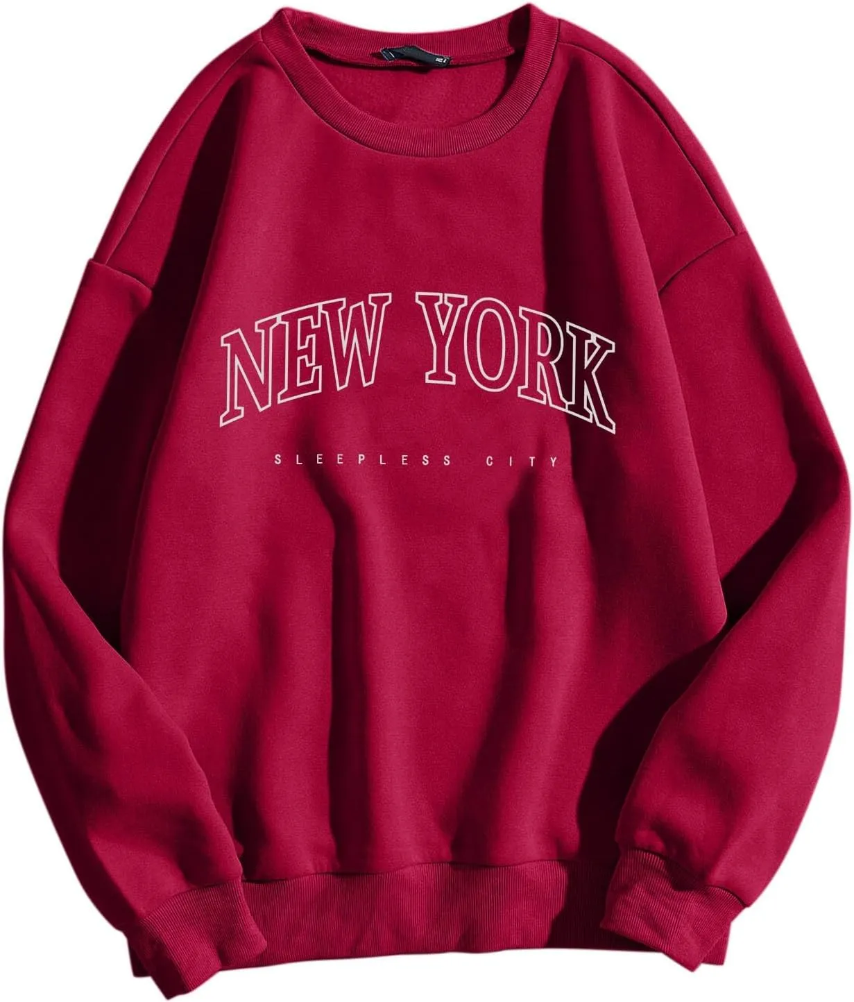 iLH Sweatshirts for Women Fall Fashion 2023 Casual Loose Pullover Crewneck Long Sleeve Oversized Blouses Tops