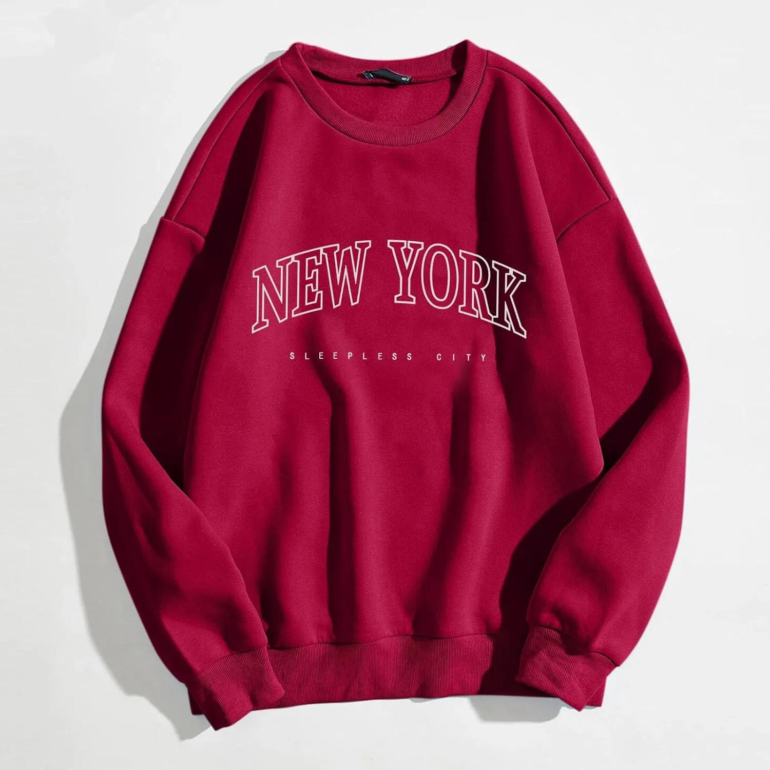 iLH Sweatshirts for Women Fall Fashion 2023 Casual Loose Pullover Crewneck Long Sleeve Oversized Blouses Tops