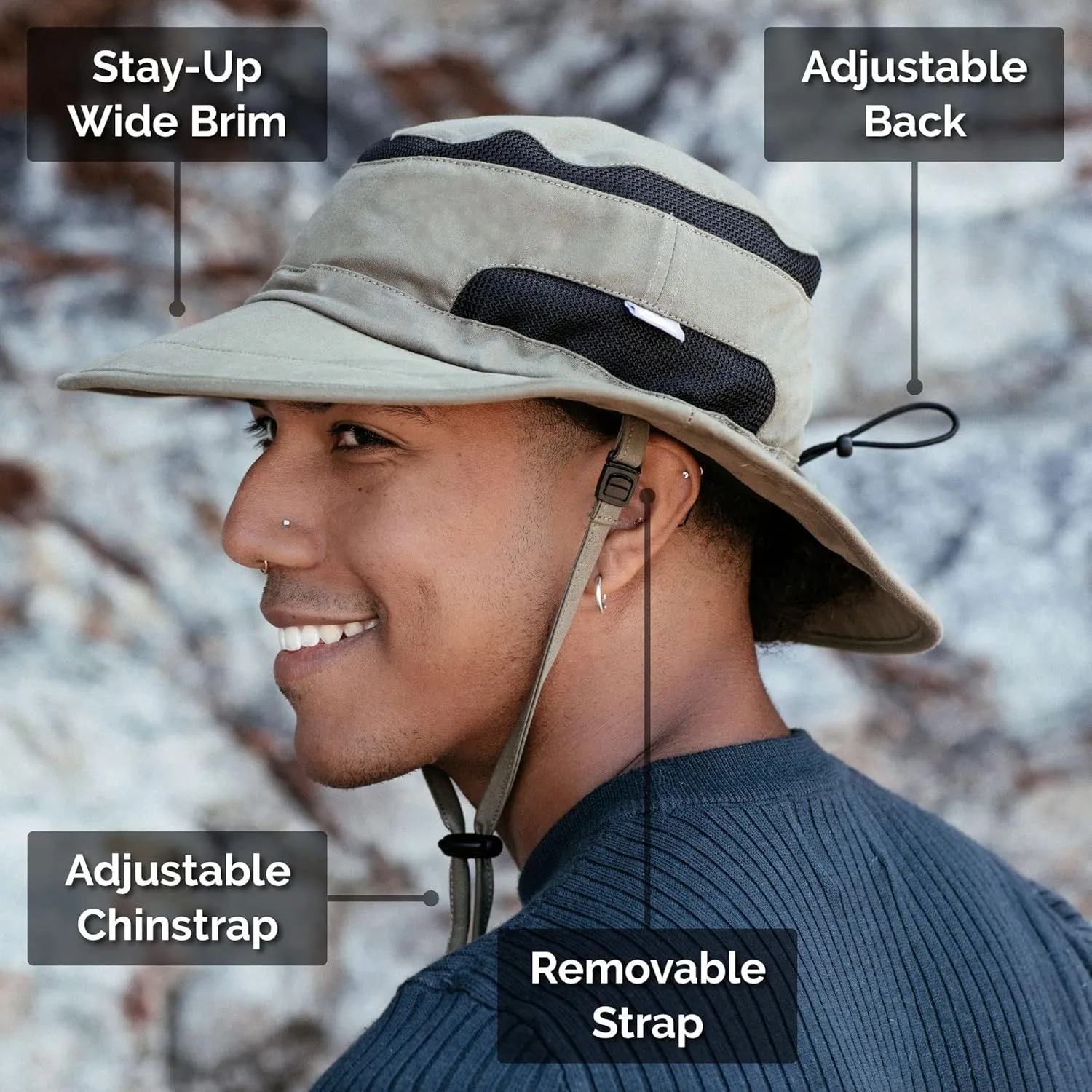JAN & JUL Jasper Hat | 50  UPF Outdoor Hat with Mesh Panels