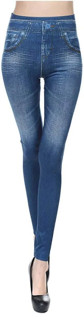 Jeans for Womens High Waisted Ripped Skinny Denim Stretchy Ankle Jeggings Stretch Butt Lifting Pants with Pockets