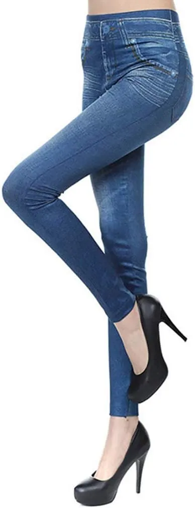 Jeans for Womens High Waisted Ripped Skinny Denim Stretchy Ankle Jeggings Stretch Butt Lifting Pants with Pockets