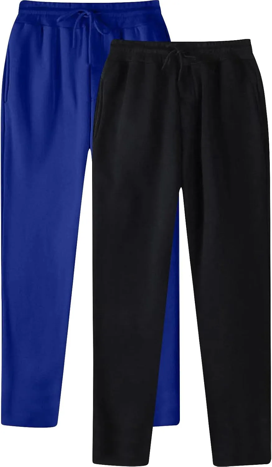 JiXiang Mens Sweatpants Casual Lounge Pants 3 Pack Sweatpants Loose Elastic Waist Drawstring Jogger Sport Baggy Sweat Pants