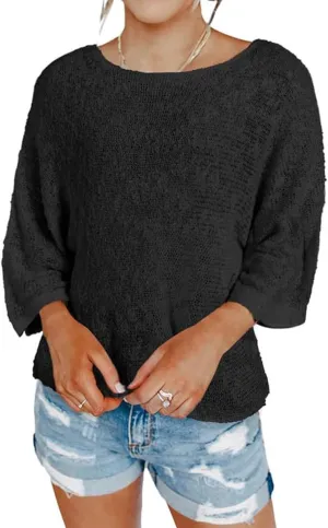 Kubbon Womens Cable Knit Sweater 2024 Fall Casual Color Block Striped Pullover Jumper Lightweight Comfy Boho Clothes