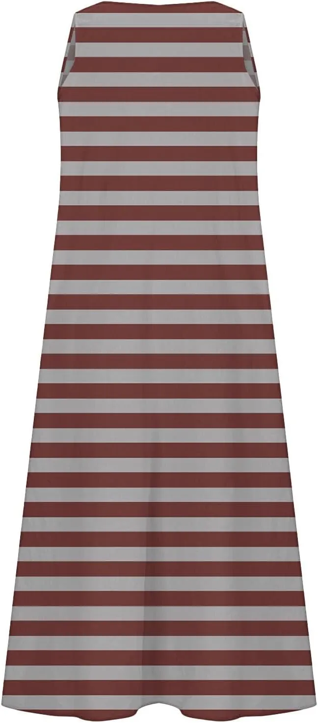 Linen Dress Women Summer Dresses for Women Plus Size Beach Dress Casual Sundresses Sexy Sleeveless Dress Flowy Midi