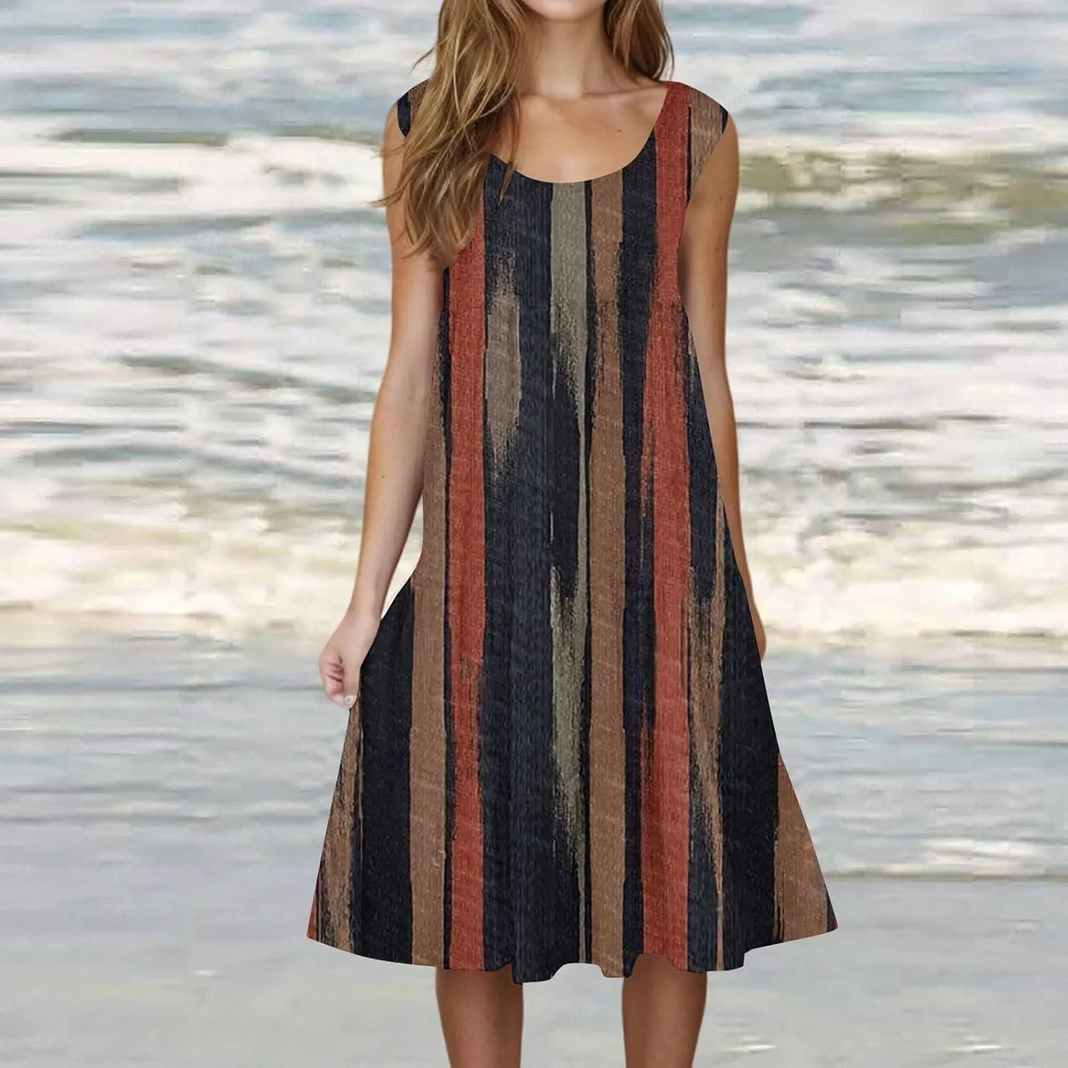 Linen Dresses for Women 2024 Italy Summer Dresses for Women Plus Size Beach Dress Casual Sundresses Sexy Sleeveless