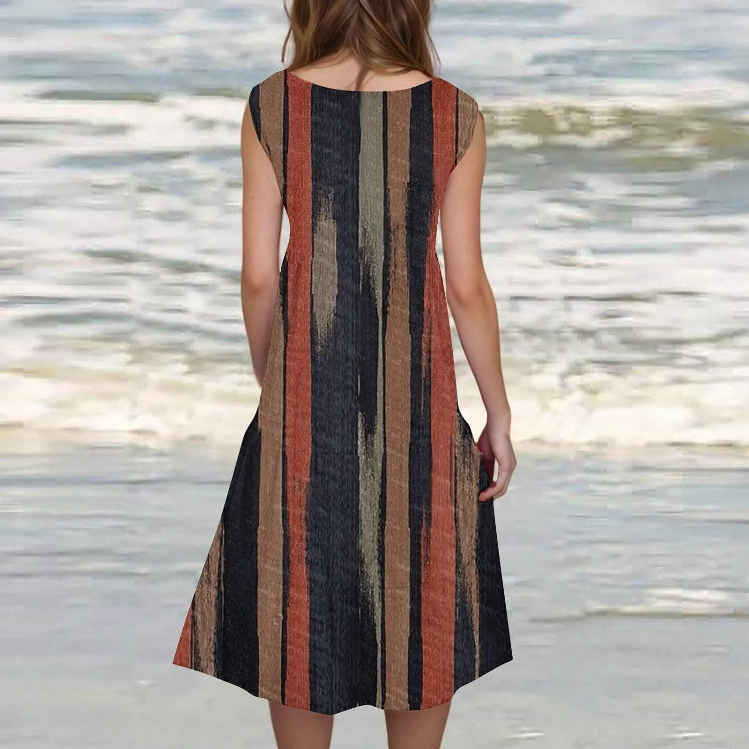 Linen Dresses for Women 2024 Italy Summer Dresses for Women Plus Size Beach Dress Casual Sundresses Sexy Sleeveless