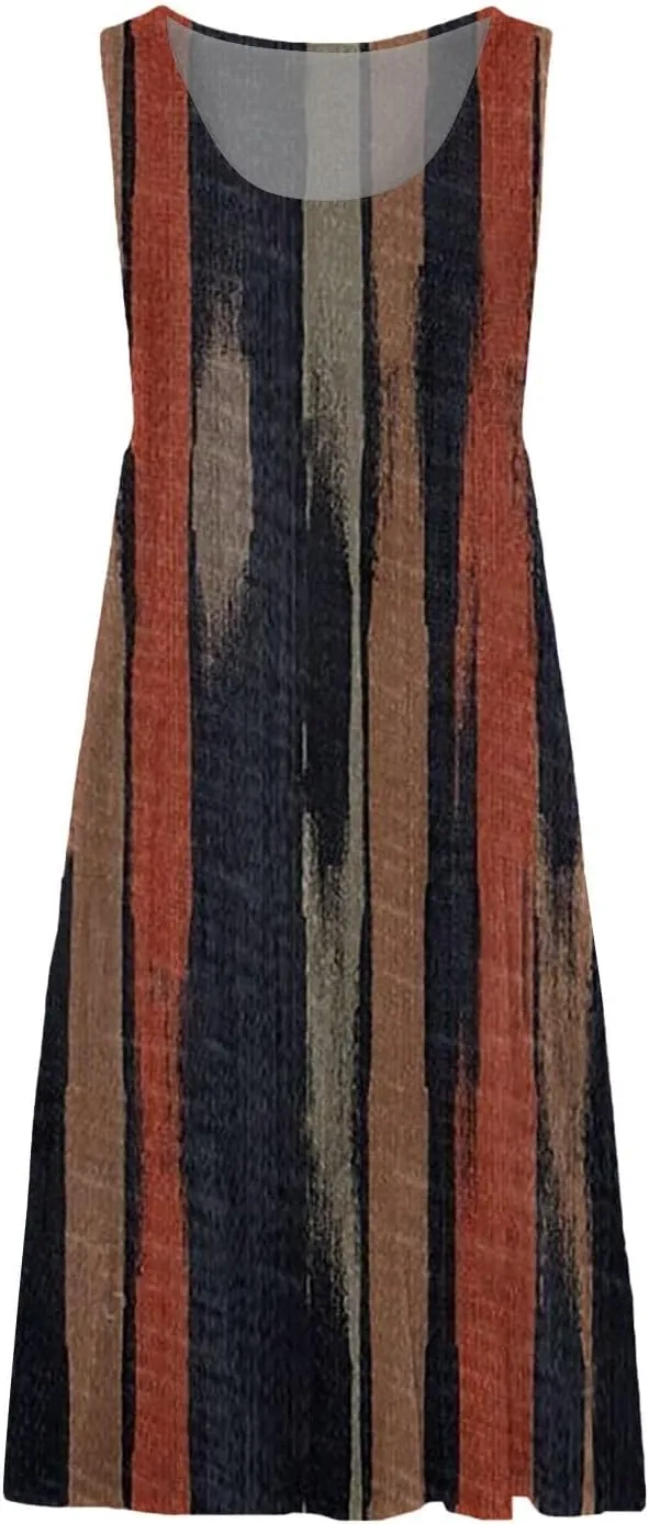 Linen Dresses for Women 2024 Italy Summer Dresses for Women Plus Size Beach Dress Casual Sundresses Sexy Sleeveless