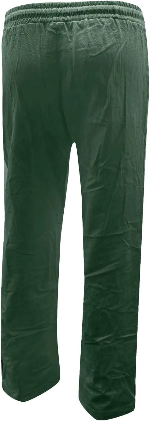 Linen Pants Women Long Linen Pants for Women White Linen Pants Women Wide Leg Pants Woman Elastic Drastring Trousers