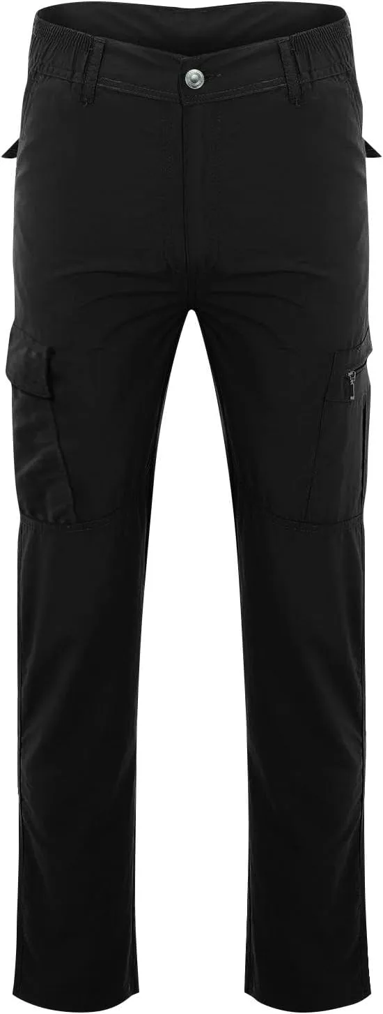 Mencomfy Cargo Pants, Baggy Pants Men Y2K Tactic Work Hiking Water Resistant Ripstop Flex Relaxed Fit Trousers