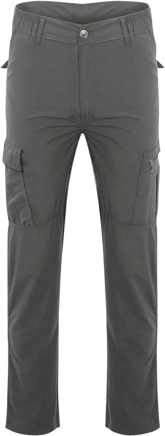 Mencomfy Cargo Pants, Baggy Pants Men Y2K Tactic Work Hiking Water Resistant Ripstop Flex Relaxed Fit Trousers