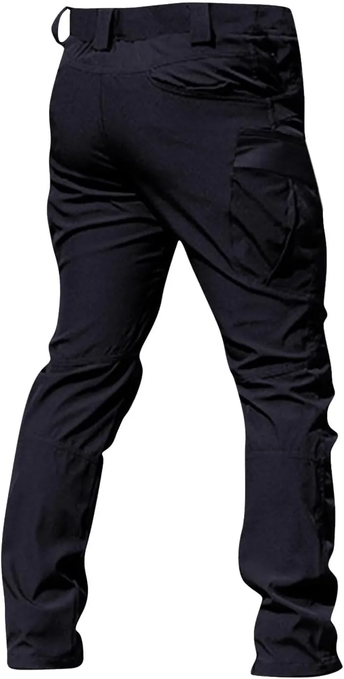 Mencomfy Cargo Pants, Baggy Pants Men Y2K Tactic Work Hiking Water Resistant Ripstop Flex Relaxed Fit Trousers