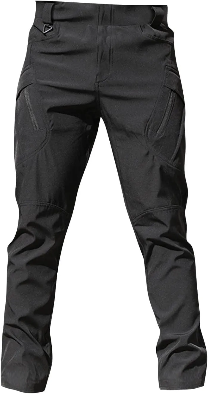 Mens Cargo Pants Stretch Multi Pockets Lightweight Classic Tactical Pants Baggy Outdoor Waterproof Hiking Work Pants