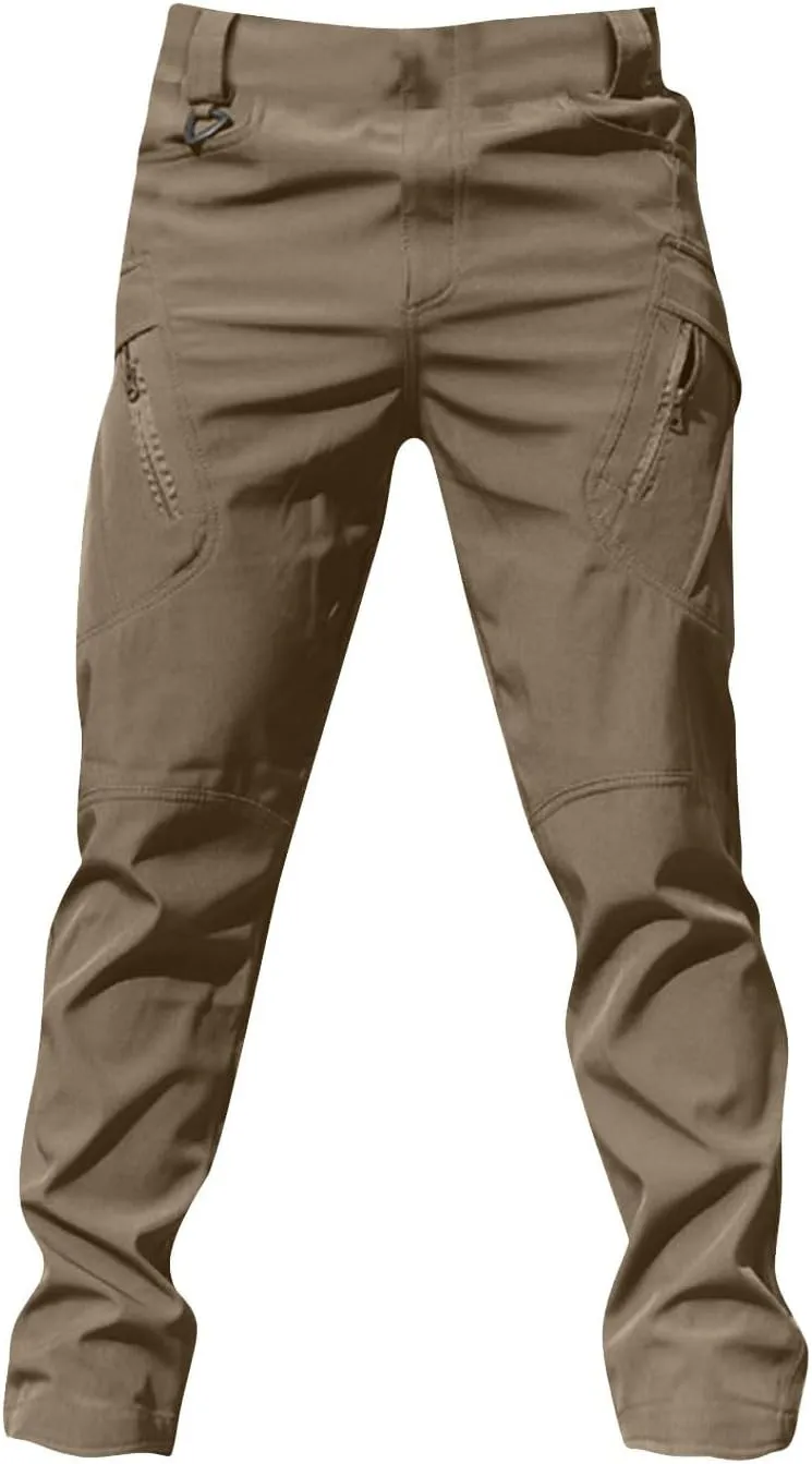Men's Military Cargo Tactical Pants 2025 Ripstop Stretch Relaxed Fit Trousers Outdoor Hiking Pants with Multi Pockets
