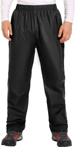 Men's Rain Pants Waterproof Pants Windproof Lightweight Hiking Pants for Outdoor Work, Golf, Fishing, Hiking