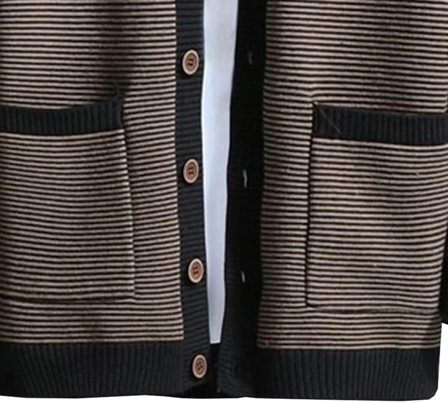 Men's V Neck Stylish Lightweight Sweater Cardigan Button Down Casual Sweater Loose Fit Knit Open Front Sweaters