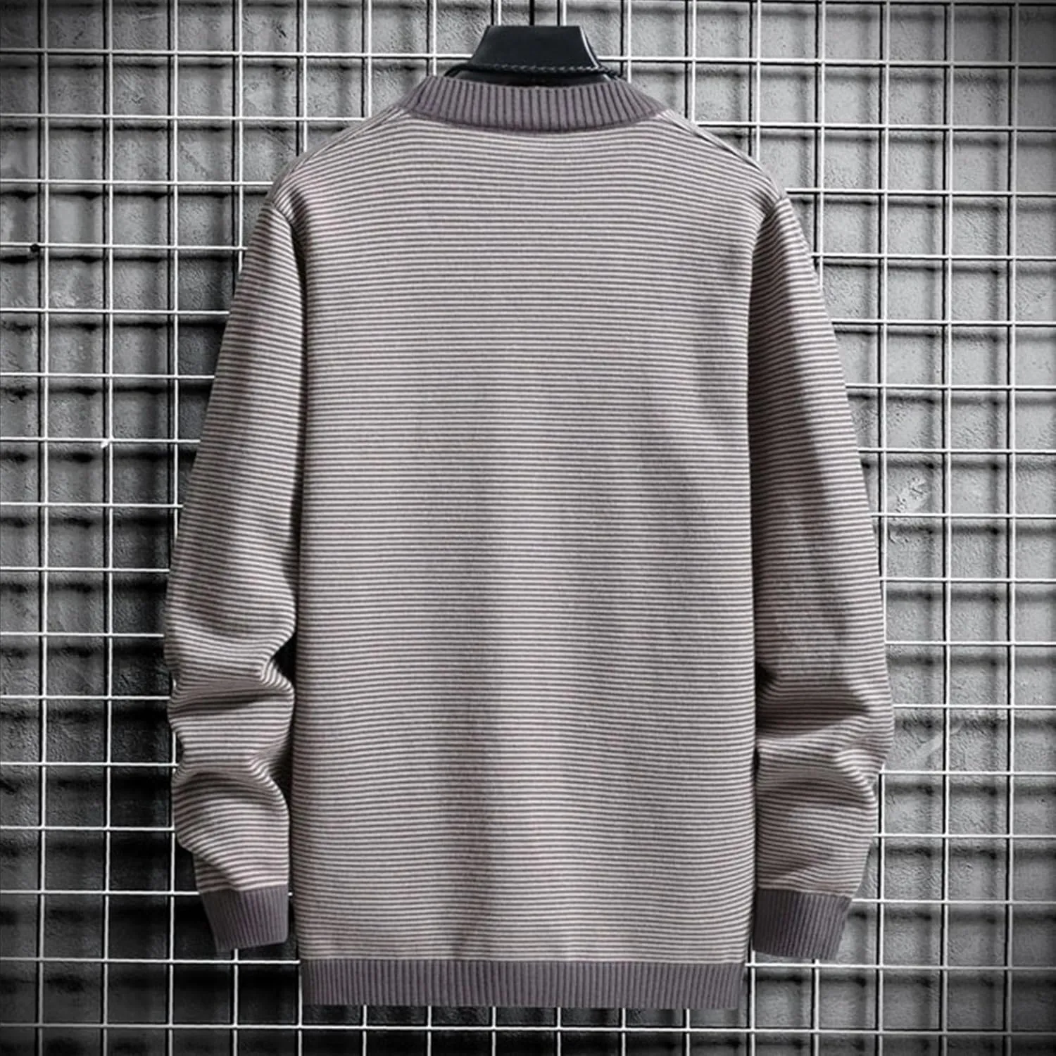 Men's V Neck Stylish Lightweight Sweater Cardigan Button Down Casual Sweater Loose Fit Knit Open Front Sweaters