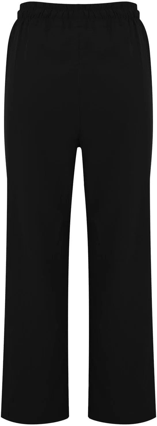 midelxp Summer Linen Pants for Women Lightweight Loose Fit Long Trousers with Pockets High Waisted Vacation Beach Pants 2025