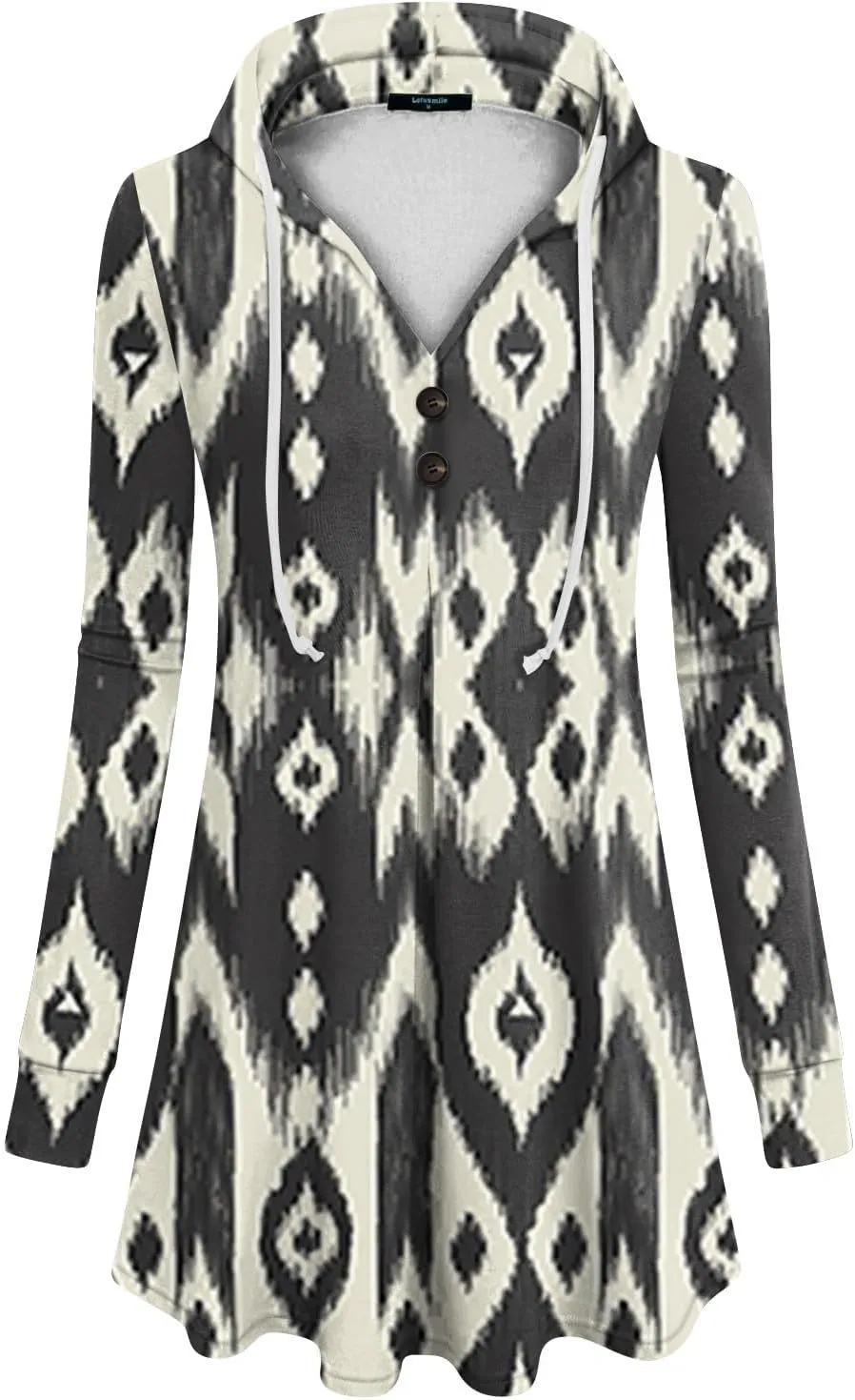 Oversized Hoodie, Women'S Long Sleeve Graphic Hoodie V Neck Plus Size Top Swing Hawaiin Womens Hoodies Pullover