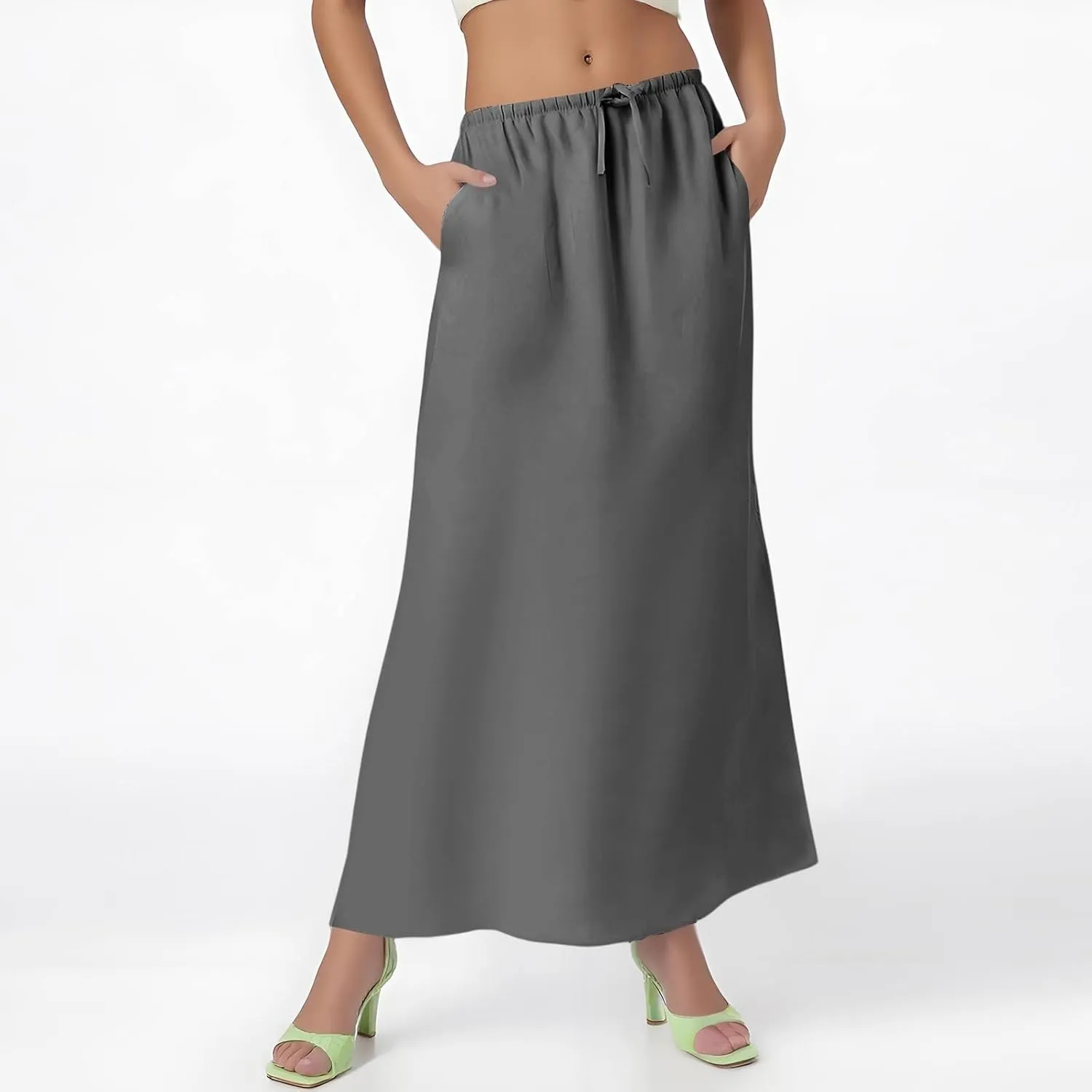 Partys Flowy Long Skirts Ladies Summer Loose Fitting Teen Girls Floral