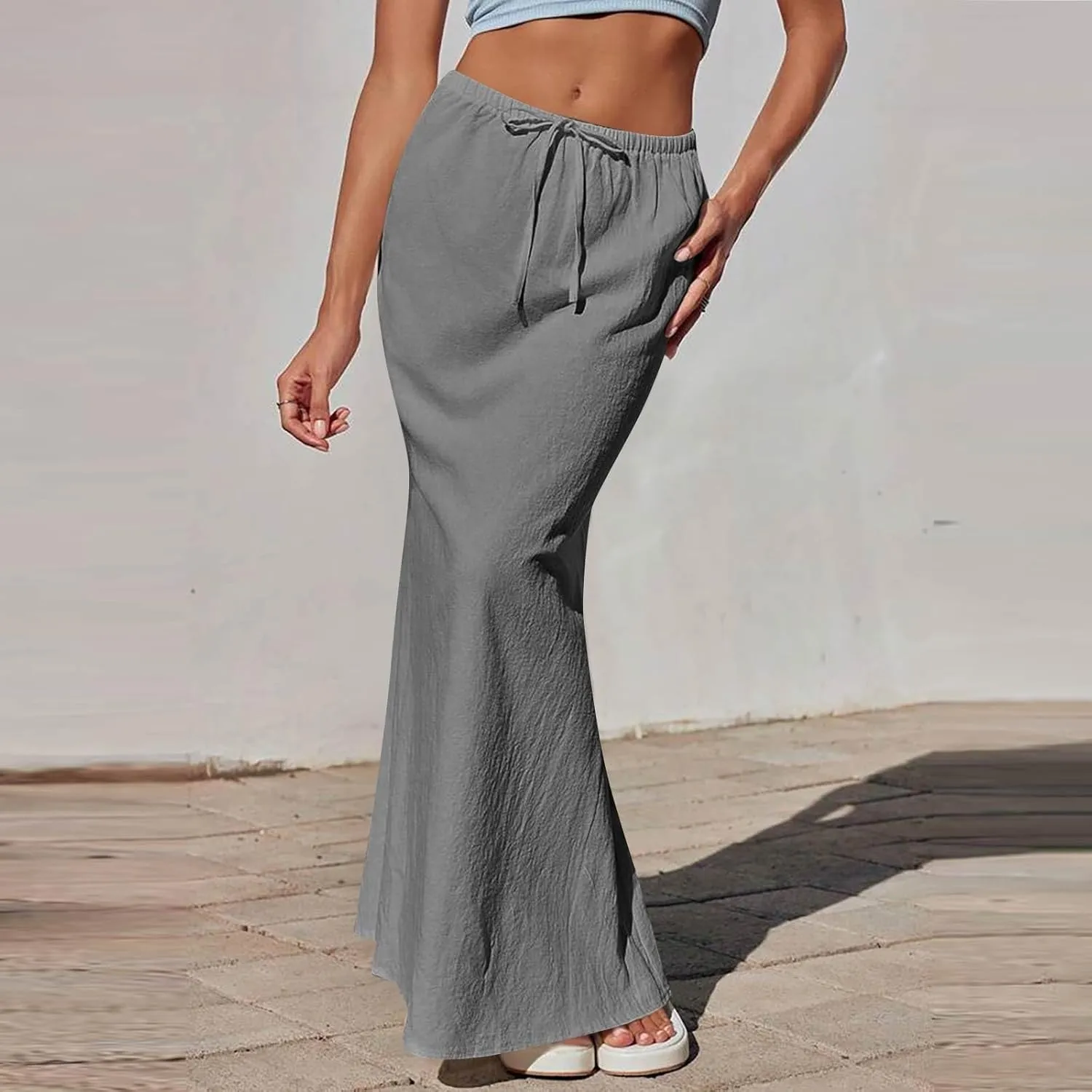 Partys Flowy Long Skirts Ladies Summer Loose Fitting Teen Girls Floral